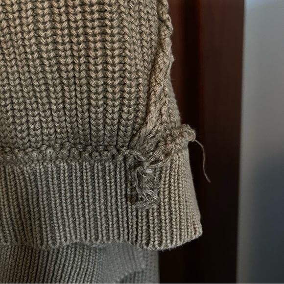 EUC We The Free Worn Thru Surplus Cardi in Olive - Picture 5 of 8